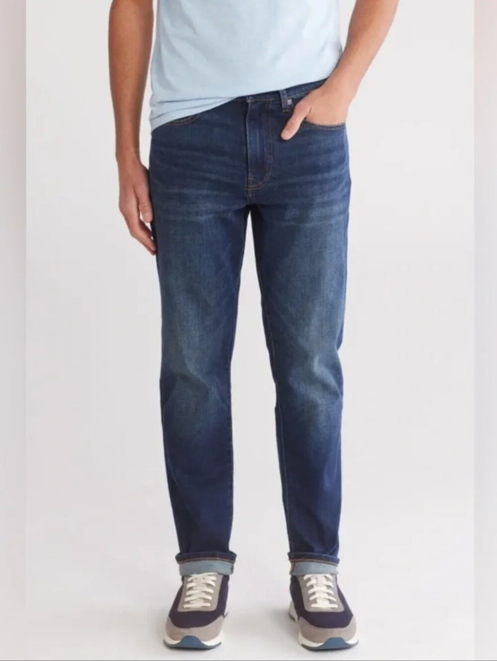 Born By Ted Baker Men's Straight Leg Jeans Size 36 Button Fly Denim